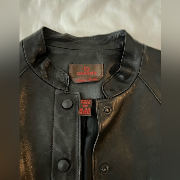 Daniel Genuine Leather Jacket in black - Picture 3 of 14